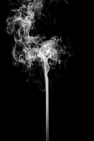 Abstract smoke on black background.の写真素材