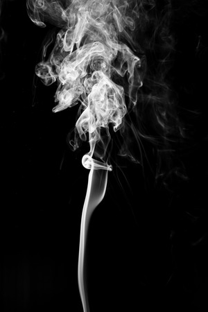 Abstract smoke on black background.の写真素材