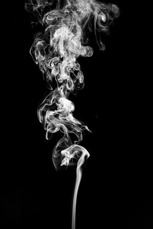 Abstract smoke on black background.の写真素材