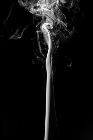 Abstract smoke on black background.の写真素材