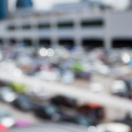 Abstract blur of the car parking.