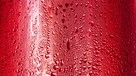 Drops of water on the cooler.