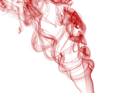 Movement of smoke,Abstract smoke on white background.の写真素材