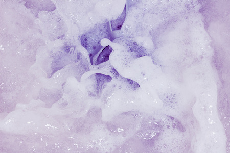 Bubble caused by washing as background.