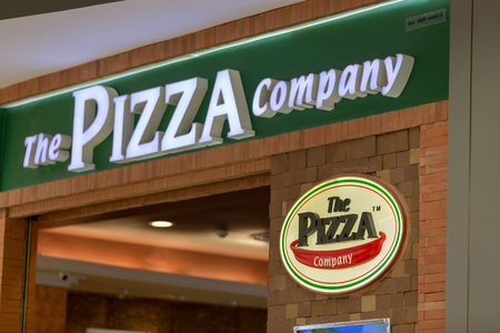 Udon Thani, THAILAND - 2017 May 27: The Pizza Company Restaurant in Thailand. It is a restaurant chain and international franchise based in Bangkok, Thailandのeditorial素材