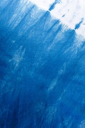 Indigo blue tie dye pattern abstract backgroundの写真素材