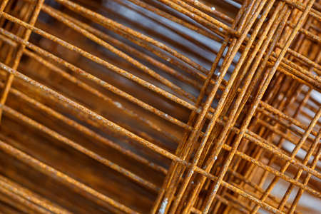 Rust of Steel Bars Construction Materials.の写真素材