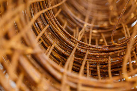 Rust of Steel Bars Construction Materials.の写真素材