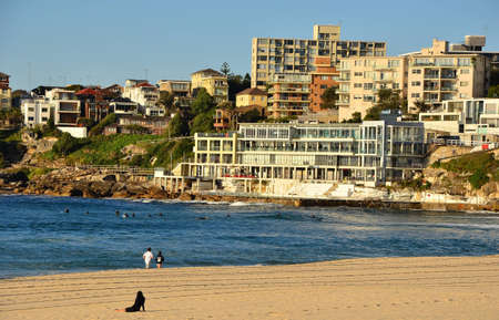 The morning at Bondi beachのeditorial素材