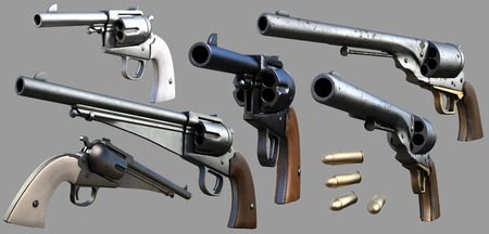 Cowboy gunsの写真素材
