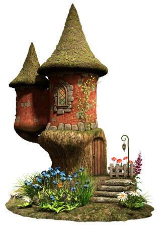 Fairy castle tower houseの写真素材