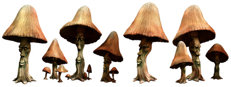 Mushroom folkの写真素材