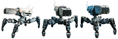 Combat robots illustrationの写真素材
