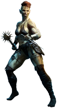 Goblinoid warriorの写真素材