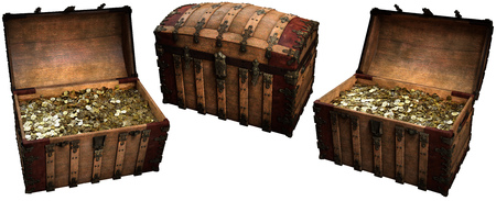 Treasure chestsの写真素材