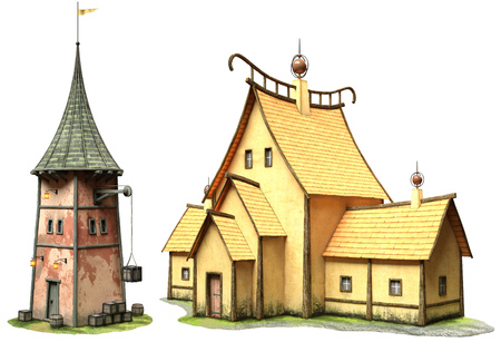 Fantasy buildingsの写真素材