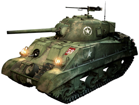 Sherman tankの写真素材