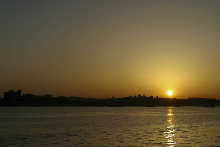 Sunset scene of Han Riverの写真素材