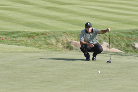 International Team Player Jason Day action on the 15th hole during the PGA Presidents Cup round one...
