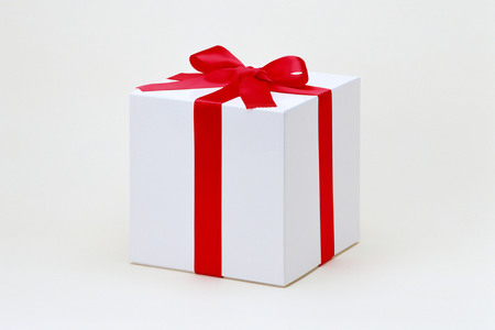 Festively wrapped giftの写真素材