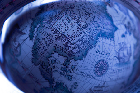 Vintage Travel Globeの写真素材