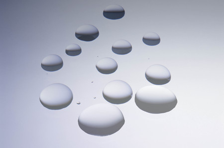 Water drops on glass
