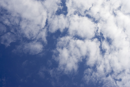 The blue sky on a sunny day