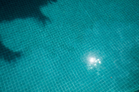 Pattern reflected on water