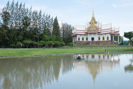 Thailand Temple in north countryの写真素材