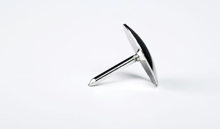 Drawing pin macro isolatedの写真素材