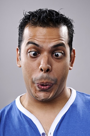 A real funny face captured in high detail (see portfolio for more in this series) の写真素材