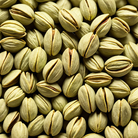 Pistachio nuts background. Pistachio is a healthy vegetarian protein nutritious food.AI Generatedの素材