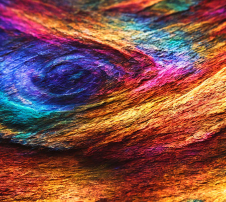 abstract background with a spectacular rhythm and inserts of the colors of the rainbow AI Generatedの素材