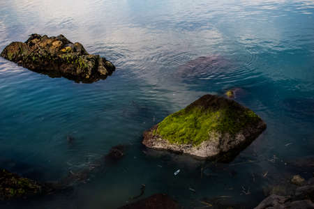 stones in the sea