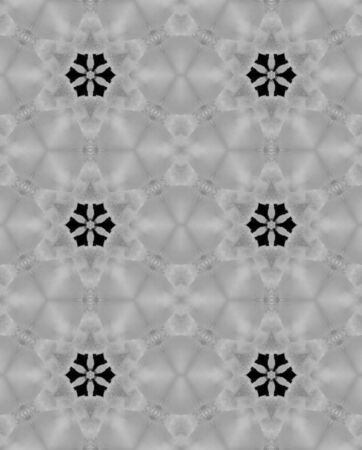 Black and gray flowers abstract seamless pattern background.