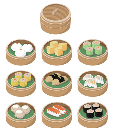 Dim sum iconのイラスト素材