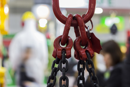 Industrial  high strength Steel Chain;selective focus