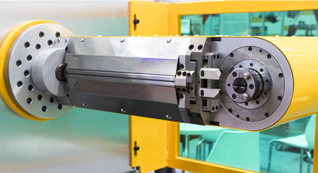 CNC wire bending machine ; close up