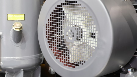 inside of industrial air compressor ; component partsの写真素材