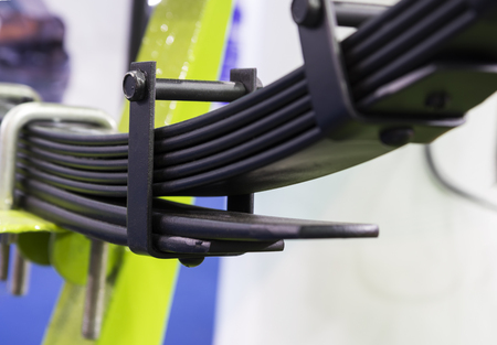 Leaf springs of a truck  ; chassis part