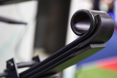 Leaf springs of a truck  ; chassis partの写真素材