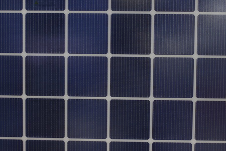 Solar panels Show in an Exhibition;solar energy;eco-friendly technology;Bangkok Thailandの写真素材