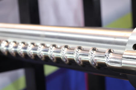 Screw press parts for plastic injection machine ; selective focus