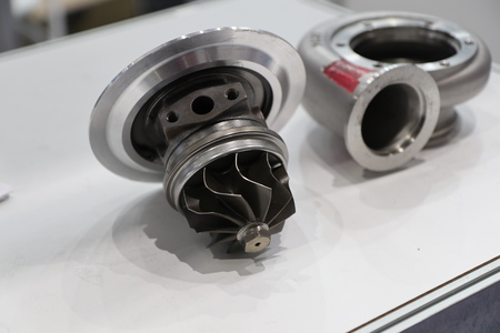 Turbo charger component parts for diesel engine ; made from iron , aluminium , steel casting and...