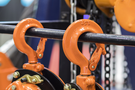 hook for industrial crane ; close upの写真素材