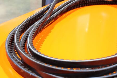 timing belf for automotive engine ; close upの写真素材