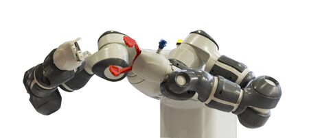 Robotic arms for pick and place automation;process of picking parts up and placing them in new...