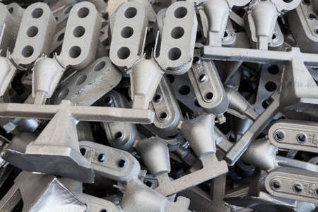 High Quality Iron Casting Parts with gating system ; selective Focusの写真素材
