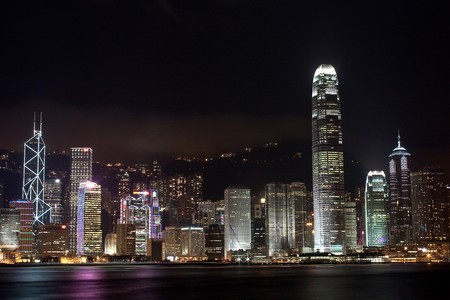 Hongkong Nightの写真素材
