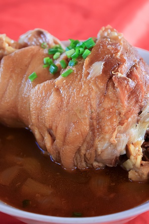 Fresh Ham with Chinese Soup Styleの写真素材